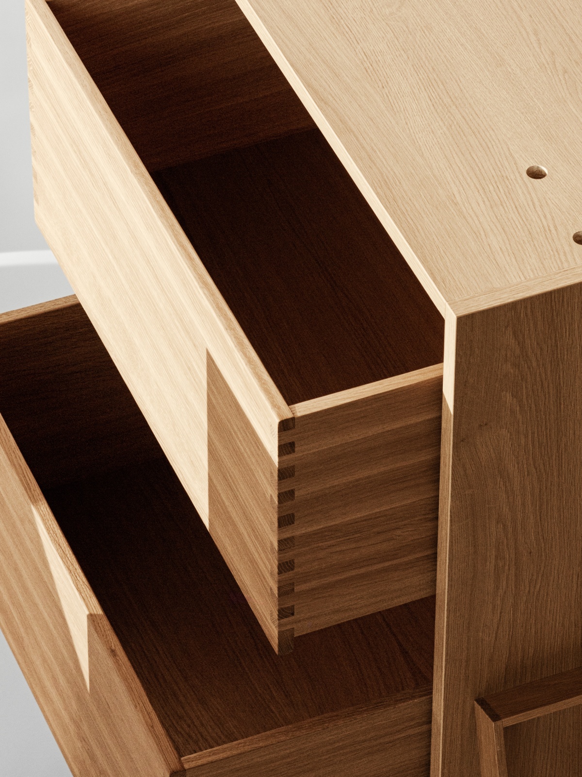 Kitchen drawers Drawers in wood and steel Reform