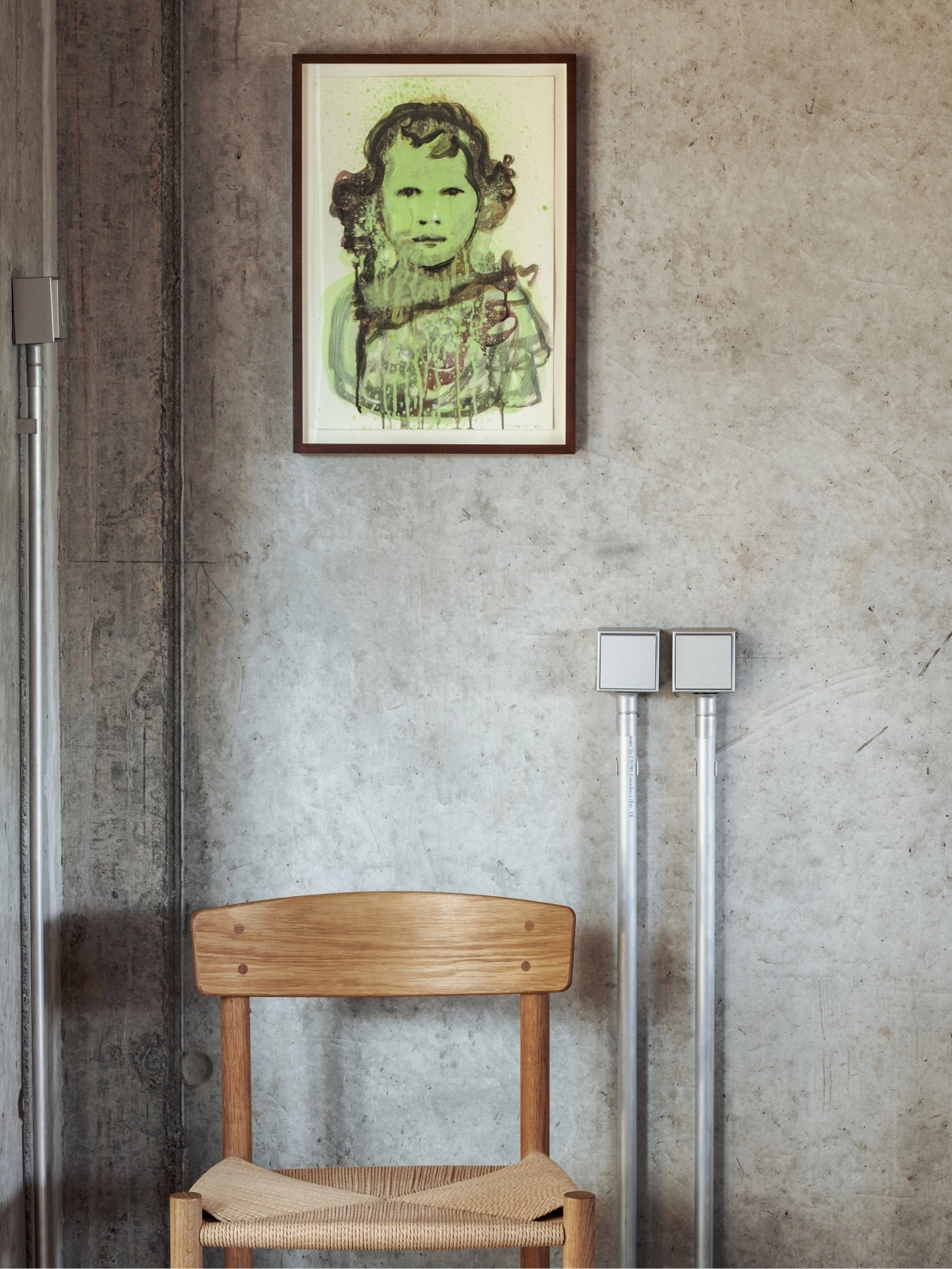 Painting and chair