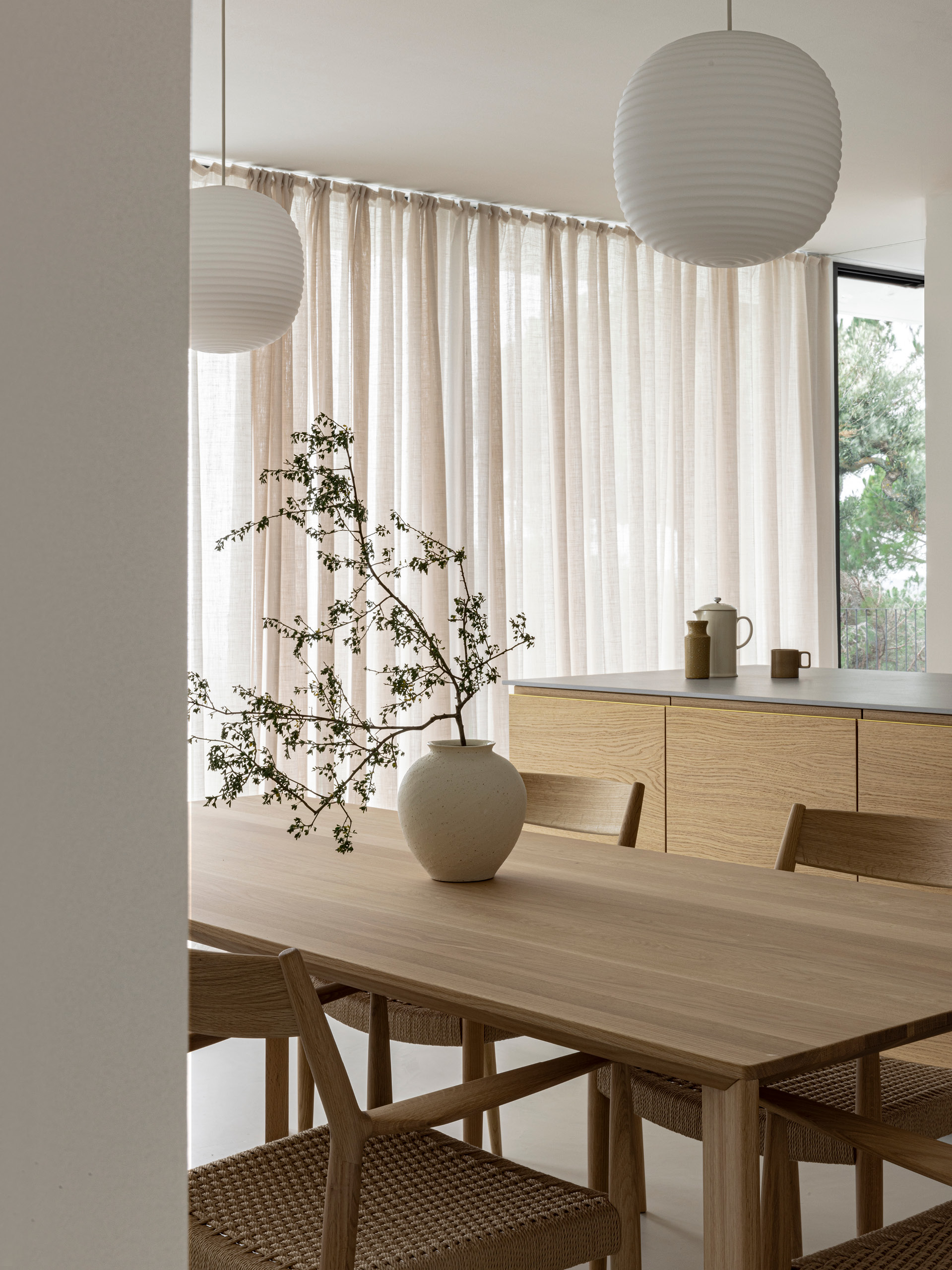 A Minimalist Kitchen That Blends Into A Mediterranean Hillside Reform   Profile Cabrils Hillside Home 7 