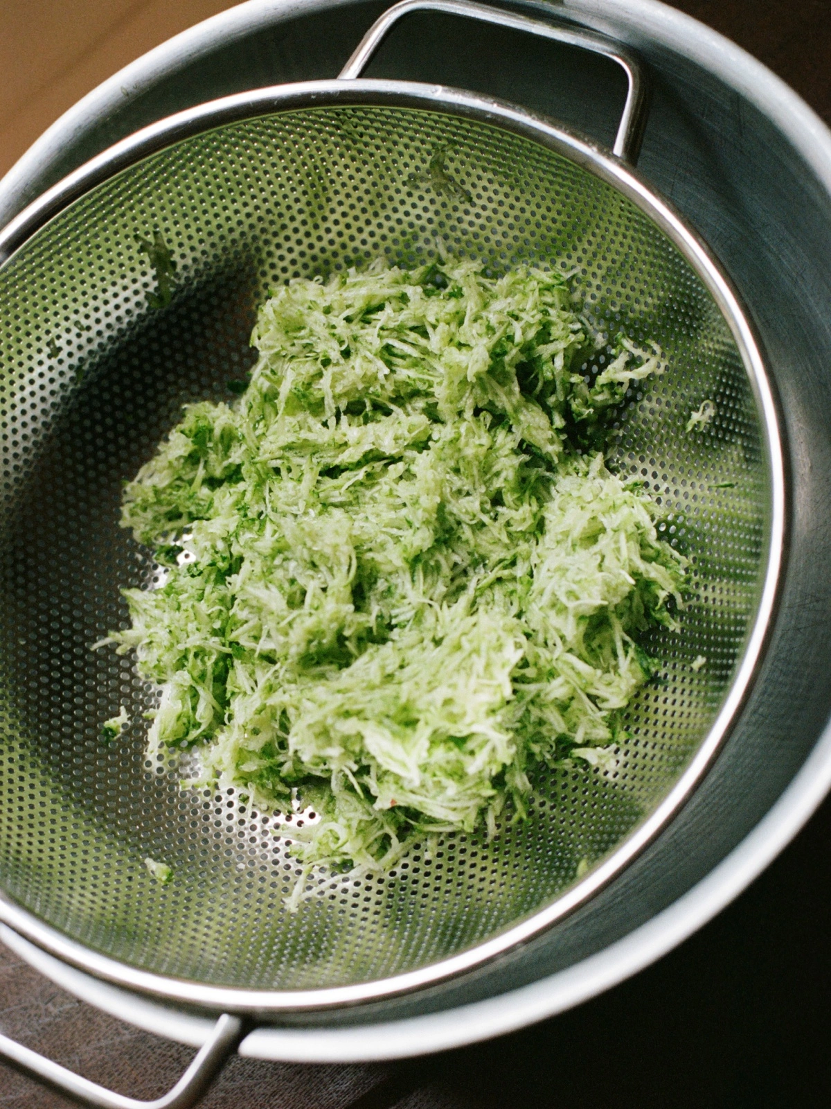 Grated zucchini
