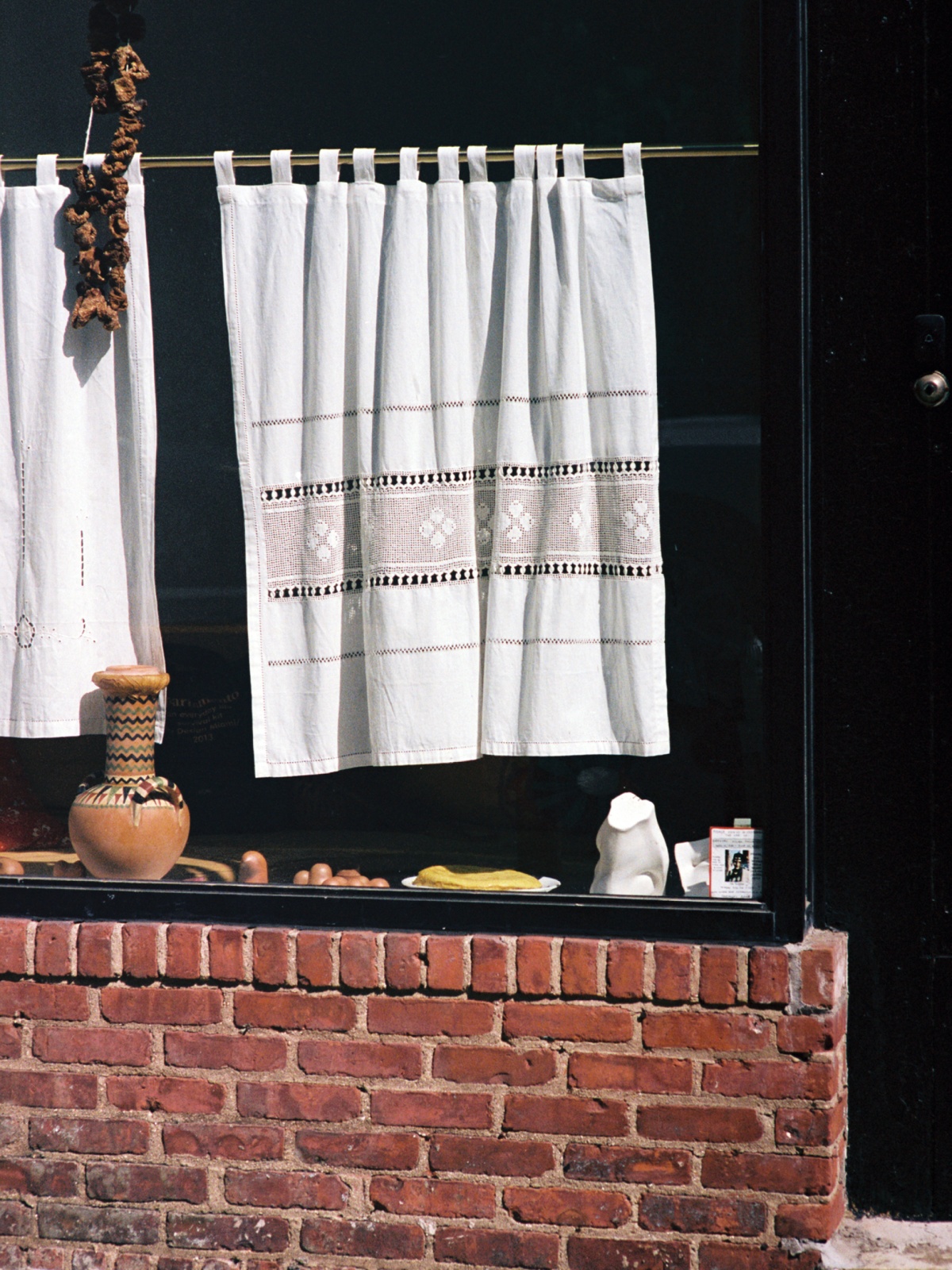 Window with curtains