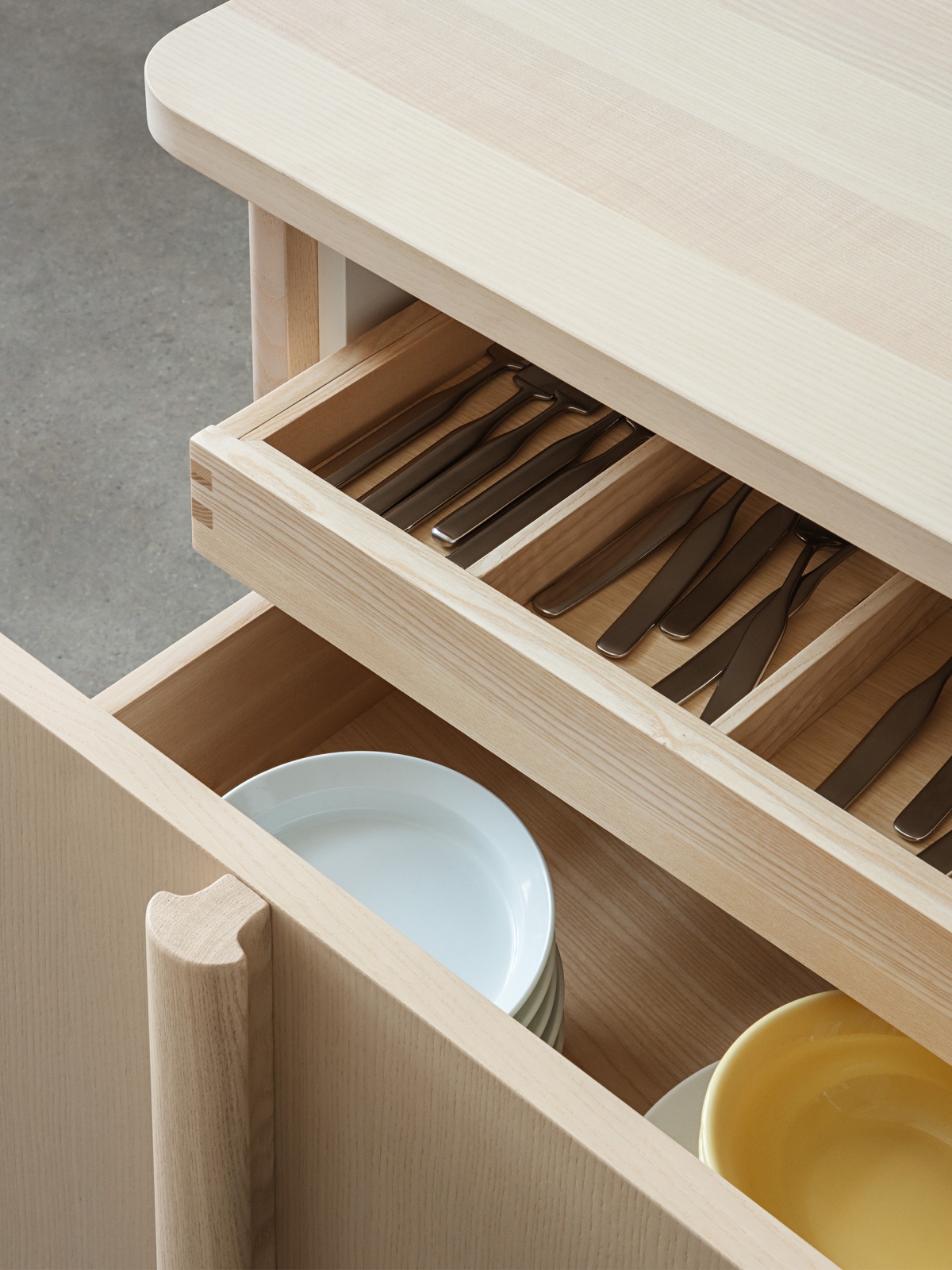 Drawers in ash