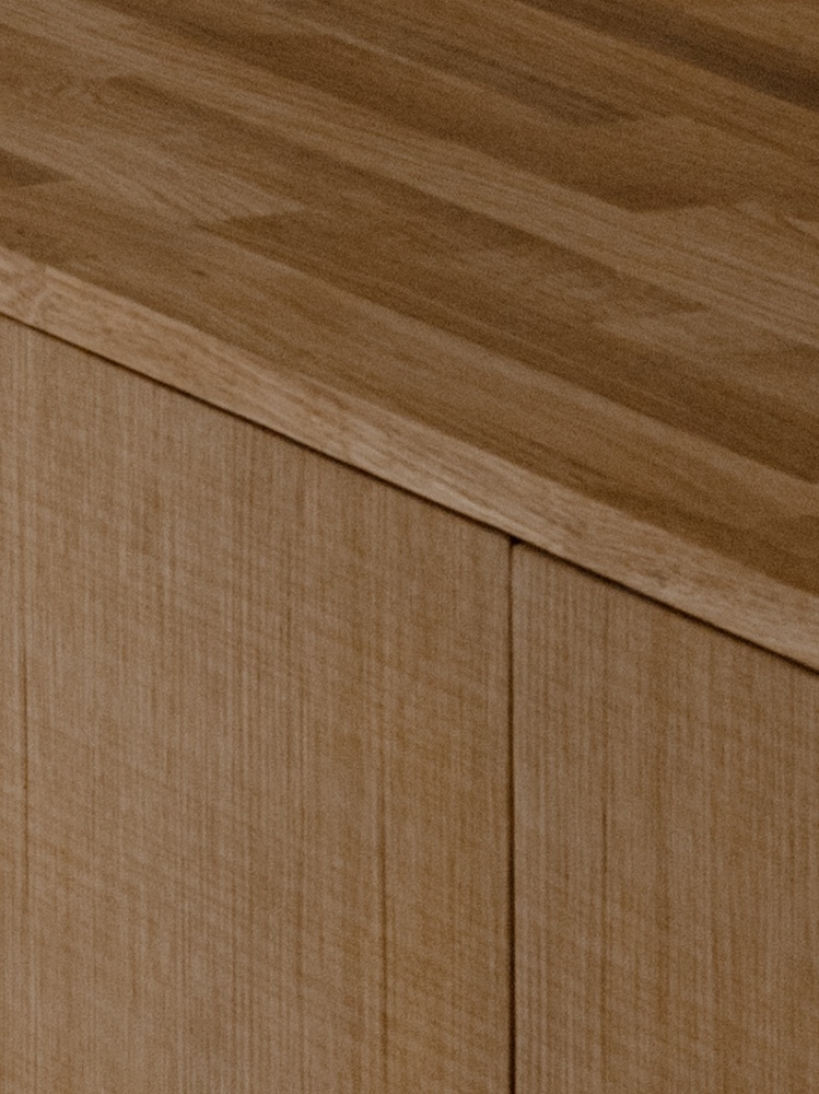 Solid wood countertop